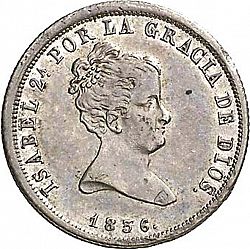 Large Obverse for 2 Reales 1836 coin
