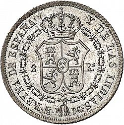 Large Reverse for 2 Reales 1836 coin