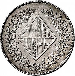 Large Obverse for 2 1/2 Pesetas 1809 coin