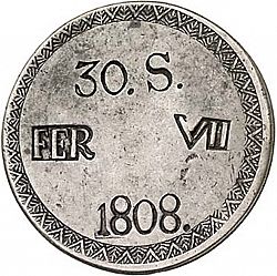 Large Obverse for 30 Sous 1808 coin
