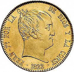 Large Obverse for 320 Reales 1822 coin