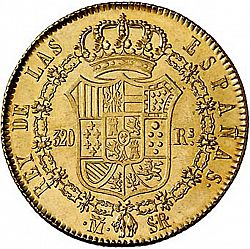 Large Reverse for 320 Reales 1822 coin