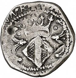Large Reverse for 3 sous 1592 coin