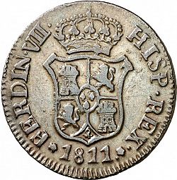 Large Obverse for 3 Cuartos 1811 coin