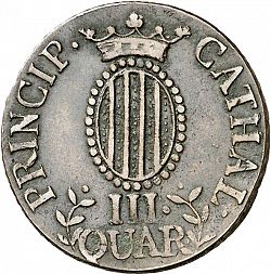 Large Reverse for 3 Cuartos 1812 coin
