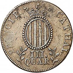 Large Reverse for 3 Cuartos 1836 coin