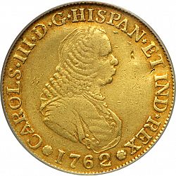 Large Obverse for 4 Escudos 1762 coin
