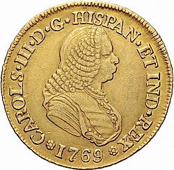 Large Obverse for 4 Escudos 1769 coin