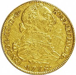 Large Obverse for 4 Escudos 1778 coin