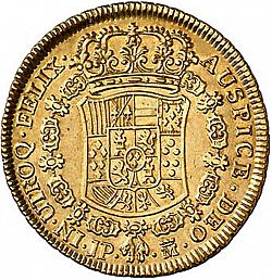Large Reverse for 4 Escudos 1761 coin