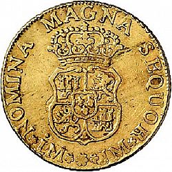 Large Reverse for 4 Escudos 1762 coin