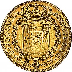 Large Reverse for 4 Escudos 1765 coin