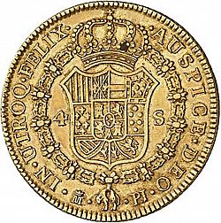 Large Reverse for 4 Escudos 1772 coin
