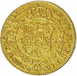 Large Reverse for 4 Escudos 1778 coin