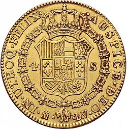 Large Reverse for 4 Escudos 1787 coin