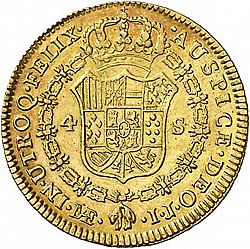 Large Reverse for 4 Escudos 1787 coin