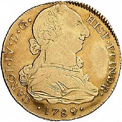Large Obverse for 4 Escudos 1789 coin