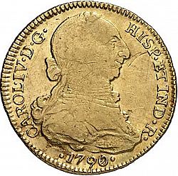 Large Obverse for 4 Escudos 1790 coin