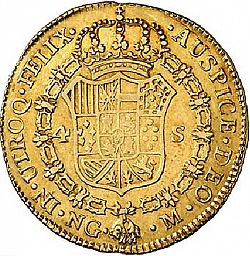 Large Reverse for 4 Escudos 1789 coin