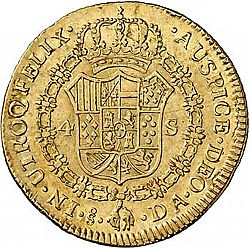 Large Reverse for 4 Escudos 1790 coin