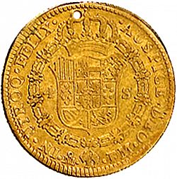Large Reverse for 4 Escudos 1790 coin
