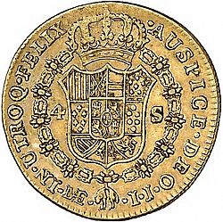 Large Reverse for 4 Escudos 1794 coin