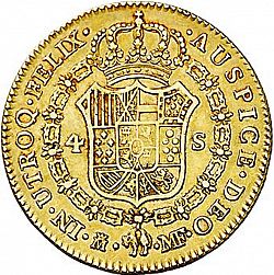 Large Reverse for 4 Escudos 1794 coin