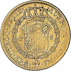Large Reverse for 4 Escudos 1799 coin