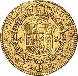 Large Reverse for 4 Escudos 1803 coin