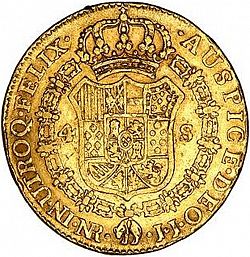 Large Reverse for 4 Escudos 1805 coin