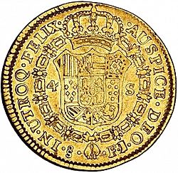 Large Reverse for 4 Escudos 1807 coin