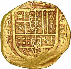 Large Obverse for 4 Escudos 1632 coin