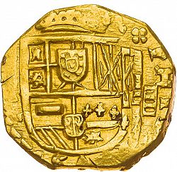 Large Obverse for 4 Escudos 1661 coin