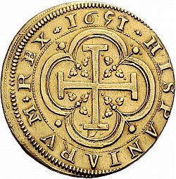 Large Reverse for 4 Escudos 1651 coin