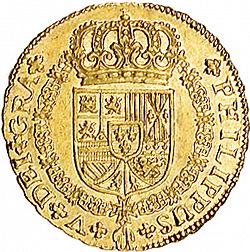 Large Obverse for 4 Escudos 1726 coin