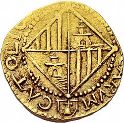 Large Reverse for 4 Escudos 1704 coin