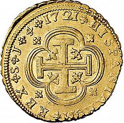 Large Reverse for 4 Escudos 1721 coin