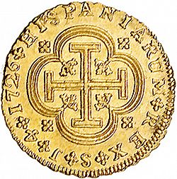 Large Reverse for 4 Escudos 1726 coin