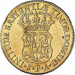 Large Reverse for 4 Escudos 1732 coin