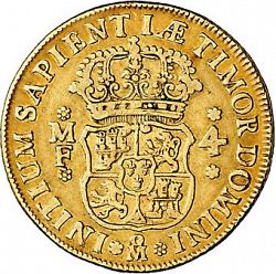 Large Reverse for 4 Escudos 1738 coin