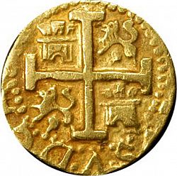 Large Reverse for 4 Escudos 1739 coin