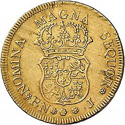 Large Reverse for 4 Escudos 1760 coin