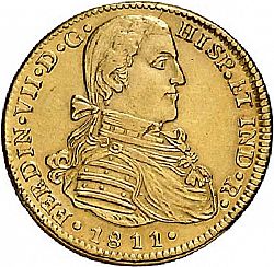 Large Obverse for 4 Escudos 1811 coin