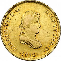 Large Obverse for 4 Escudos 1812 coin