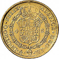 Large Reverse for 4 Escudos 1811 coin