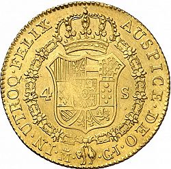 Large Reverse for 4 Escudos 1819 coin