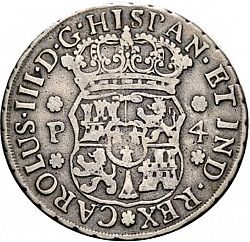 Large Obverse for 4 Reales 1760 coin