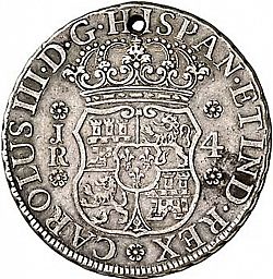 Large Obverse for 4 Reales 1768 coin