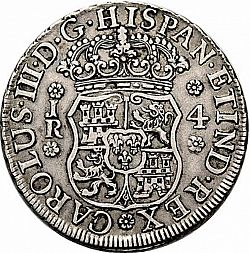 Large Obverse for 4 Reales 1769 coin