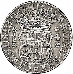 Large Obverse for 4 Reales 1770 coin